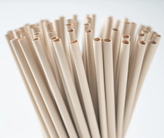 Sugerør bambus 100stk Ø6mm