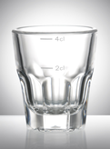 Shotglass Granity med målestrek 2/4cl 4cl