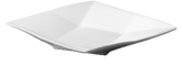 Tallerken firkantet med mønster 265x265mm