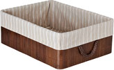 Kurv rektangulær med lin 400x290mm