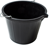 Bøtte med stålhank 14liter Sort